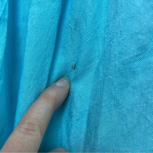 OCEAN BREEZE Bright Blue Hi Lo Flowy Dress Size S/M - Picture 6 of 7